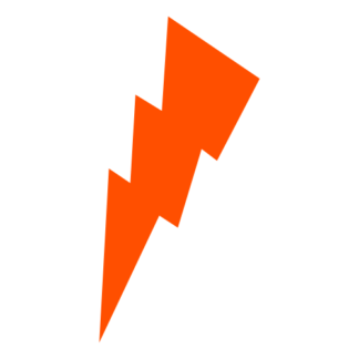 Thunder Decal (Orange)